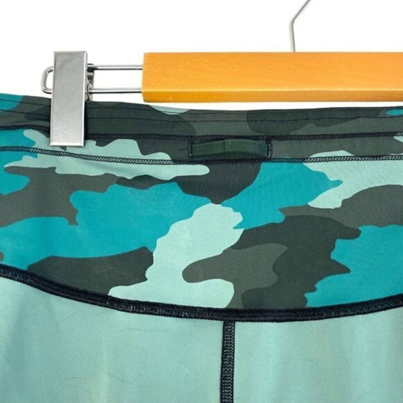 Lululemon Base Pace High-Rise Running Tight 25" Camo Tidewater Blue Teal US 14 - Picture 6 of 9